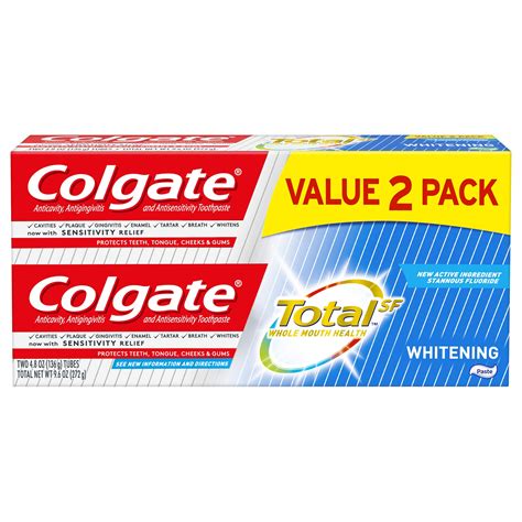 Colgate Total Whitening Toothpaste Gel - 4.8 ounce (3 Pack)