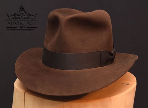 Last Crusade Indiana Jones Fedora hat 100% beaver felt / 100x adVintage ...