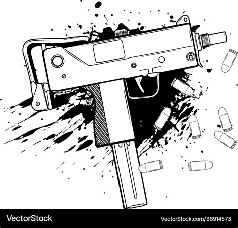 How To Draw An Uzi - Longfamily26