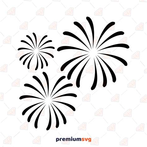 Black Fireworks SVG, Fireworks Silhouette SVG Download | PremiumSVG