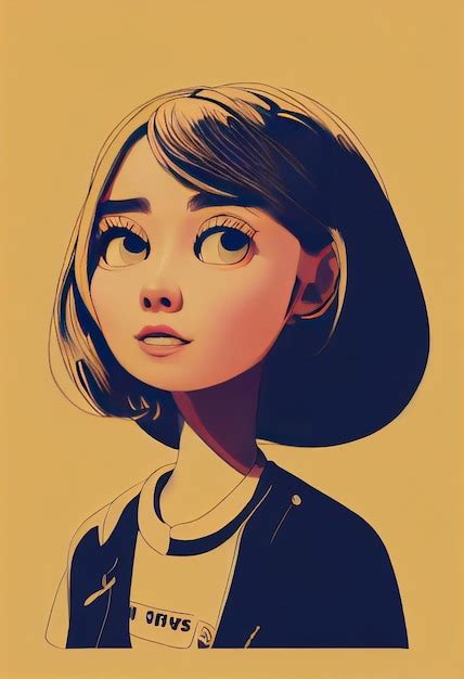 Premium Photo | Cute girl poster concept art digital painting fantasy ...