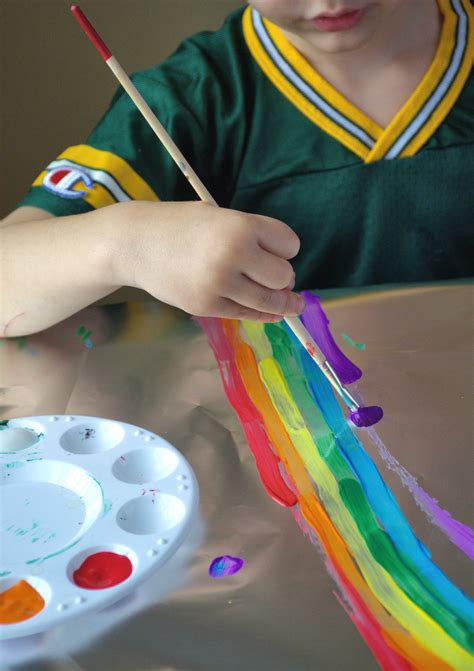 Painting on Aluminum Foil (Kids Art Activity) - Crafty Morning | Art ...