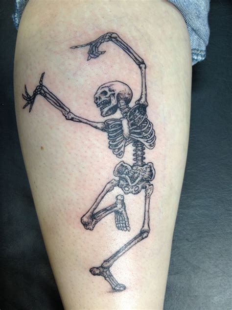 Awesome dancing skeleton by Trent of Addictions Tattoo, Fargo ND ...