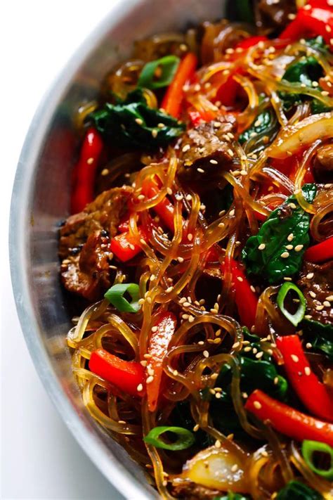 Japchae (Korean Noodle Stir-Fry) | Recipe | Asian recipes, Recipes ...