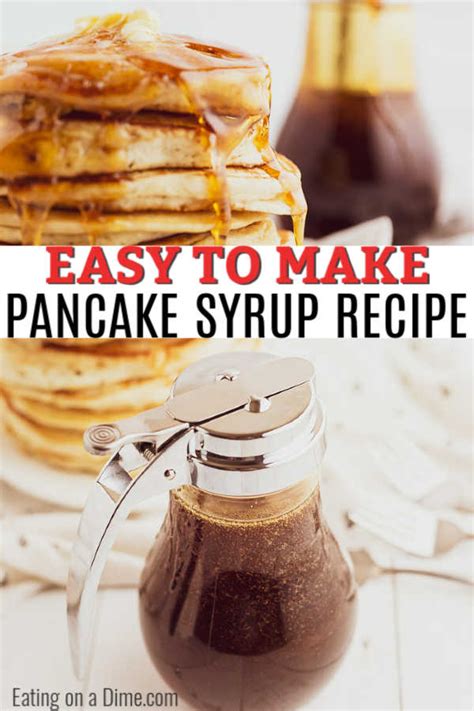 Homemade Pancake Syrup - how to make homemade pancake syrup