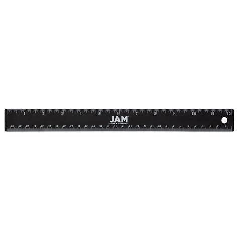 JAM Stainless Steel Ruler, 12 Inch, Metal Ruler with Non,Skid Cork ...