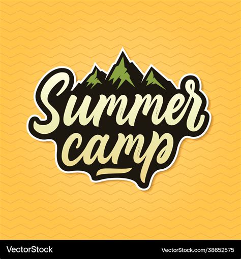 Summer camp Royalty Free Vector Image - VectorStock