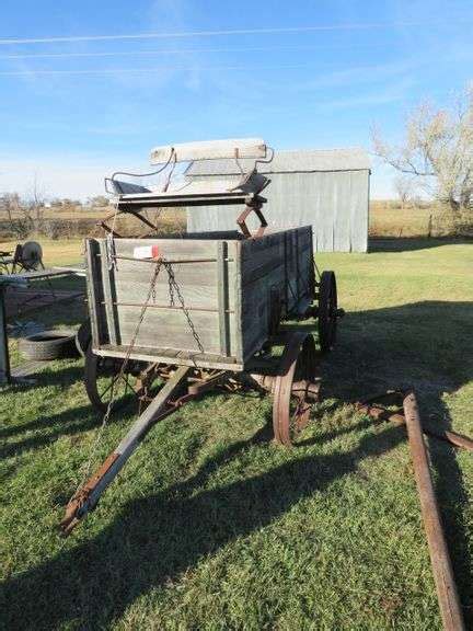 OLD WOODEN WAGON WITH STEEL WHEELS ALSO INCLUDES 4 RUBBER WHEELS WAGON ...