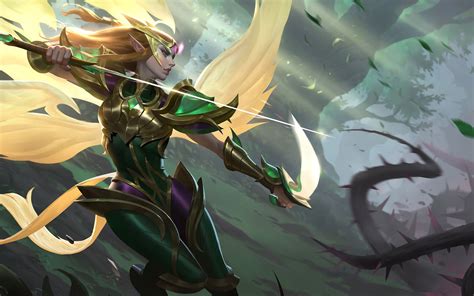 Viridian Kayle, Splash Art, New Update, LoL, 8K, #46 Wallpaper PC Desktop