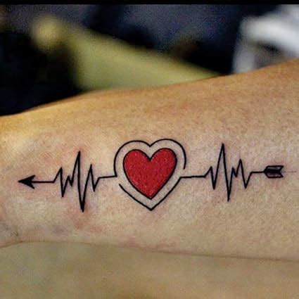 8 Bit Heart Tattoo Chest