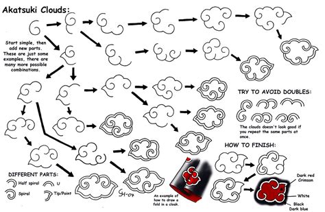 Drawing_Akatsuki_Clouds_by_Black_petal.jpg (1300×848) | Cloud drawing ...