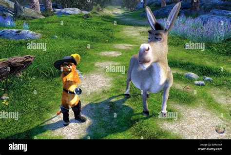 PUSS IN BOOTS & DONKEY SHREK 2 (2004 Stock Photo, Royalty Free Image ...