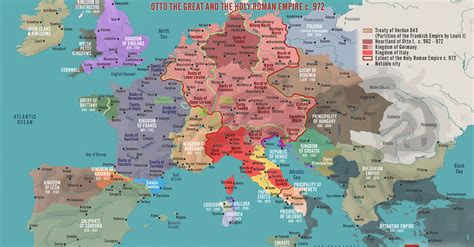 Holy Roman Empire Map 972