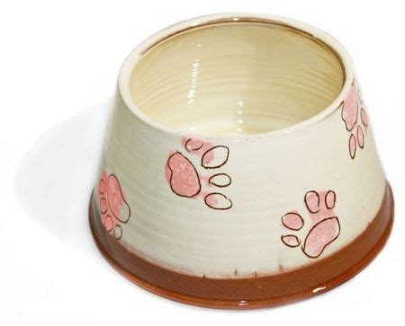 Ceramic Spaniel Dog Bowls Peach Paw Prints, £32.00 | Dog bowls, Spaniel ...