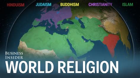 Animated map shows how religion spread around the world - HERU