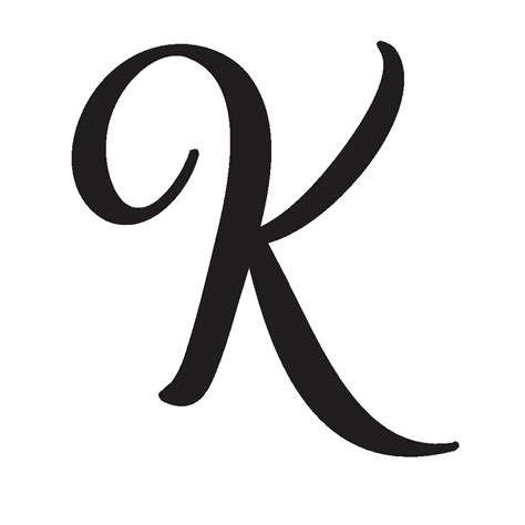 Cursive Capital k – Psfont tk