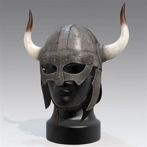 viking horned helmet 3d max