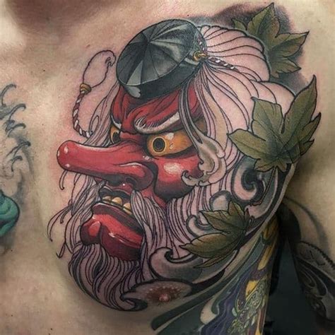 Tengu Mask Tattoos: Origins, Meanings & Tattoo Designs