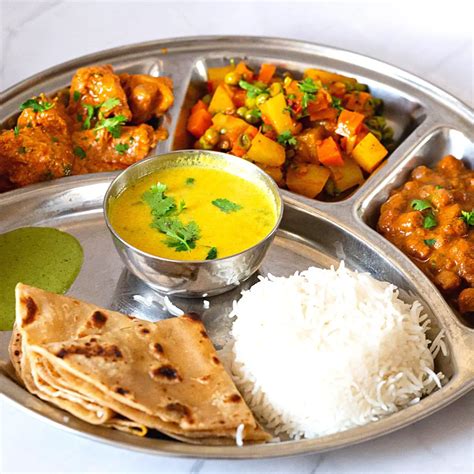 Vegetarian Thali Recipe - North Indian - East Indian Recipes