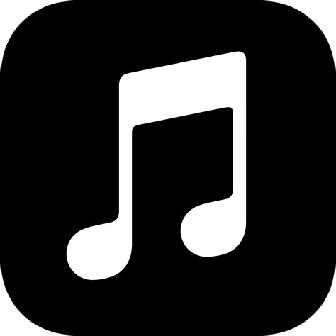 White Apple Music Logo Transparent