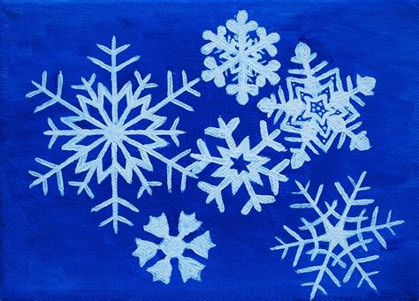 Snowflakes Painting by Jessica Hallberg