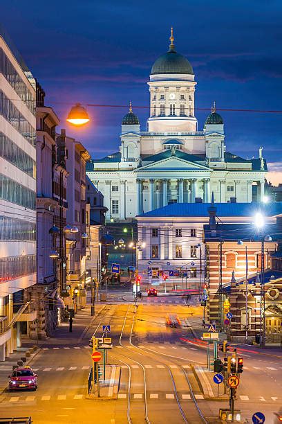 Helsinki Night Skyline Harbor Stock Photos, Pictures & Royalty-Free ...