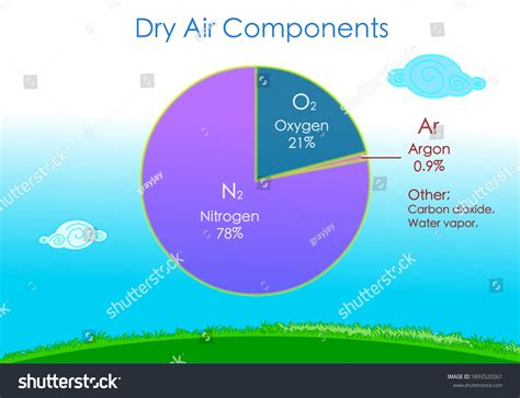 Composition Of Air Pie Chart For Kids