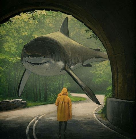 Pin by BigFoot on Baby Shark | Surreal art, Surrealism painting ...