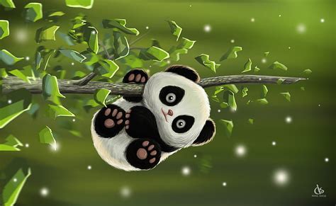 HD wallpaper: the game, baby, art, Panda, Desk, Amol Shede, Cute Panda ...