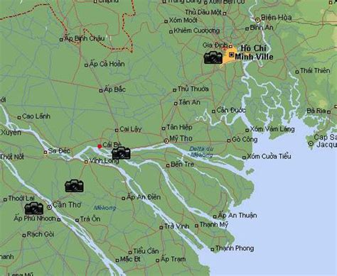 Mekong Delta map | Travel fun, Thu dau mot, Vietnam tours