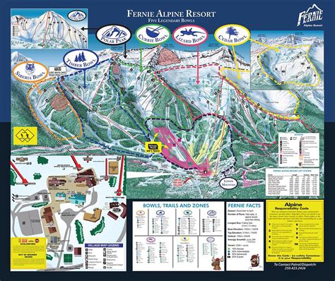 Fernie Ski Hill Map - Bennie Rosalynd