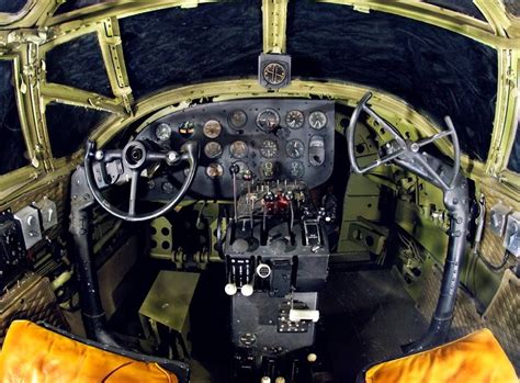 A rare glimpse into the cockpit of a Martin B-26 Marauder. As you can ...