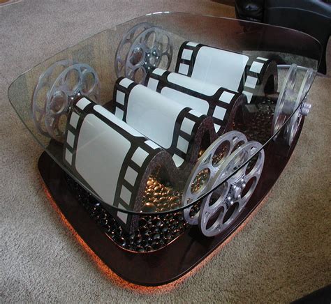 Awesome film reel coffee table | Home theater decor, Coffee table ...