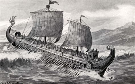 Trireme | Ancient Greece, Naval Warfare & Oarsmen | Britannica