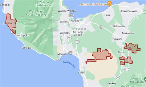 Maui fire map: Where wildfires are burning in Lahaina and upcountry