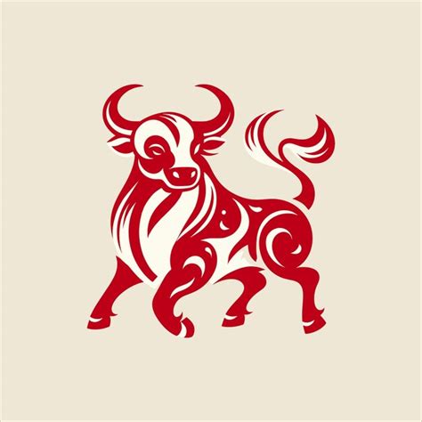 Premium Vector | Vector zodiac sign for year of ox