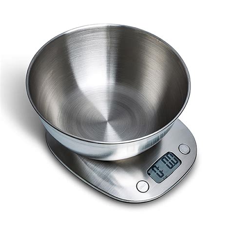 KSP Bake Pro Digital Kitchen Scale with Bowl (Stainless Steel ...