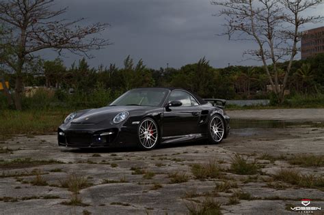 Classy Porsche 911 Turbo Convertible Enhanced With Vossen Custom Wheels ...