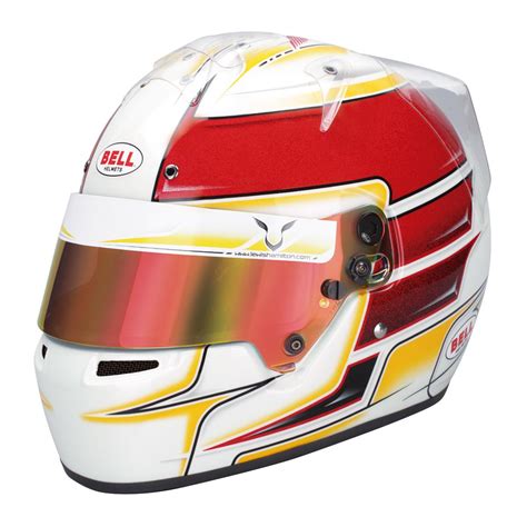 Bell KC7 CMR Lewis Hamilton Kart / Karting Helmet in Orange from Merlin ...