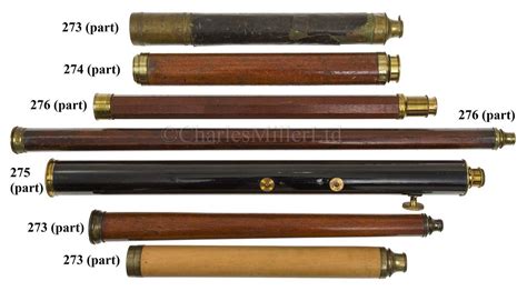 Lot 273 - THREE 19TH CENTURY MARINE TELESCOPES; and