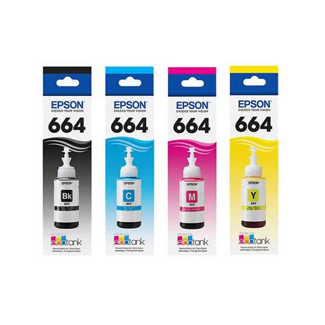 Epson 664 Ink Refill Bottle (70mL) For Printer EcoTank L100 L200 L – JG ...