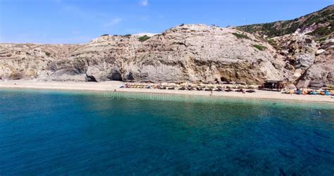 Aerial View of the Beaches of Greek Island of Milos Island Editorial ...