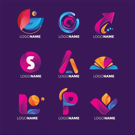 Logo Design with Modern Shapes 1410700 Vector Art at Vecteezy