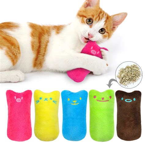 Cat Catnip Toy Pets Kitten Chew Toys Funny Interactive Plush ...