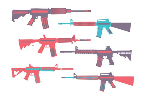 Ar15 Colorful Vector 105027 Vector Art at Vecteezy