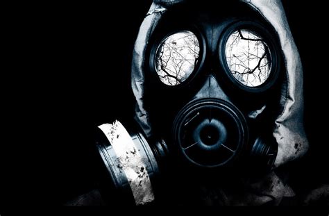 Dark Gas Mask HD Wallpaper