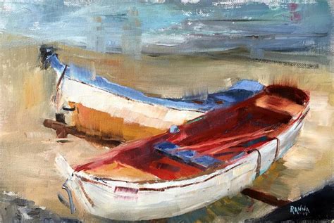 Rowing Boat Painting at PaintingValley.com | Explore collection of ...