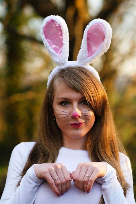 Bunny Halloween Makeup Ideas … | Bunny halloween makeup, Bunny makeup ...