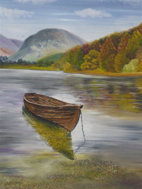 Rowing Boat Painting at PaintingValley.com | Explore collection of ...