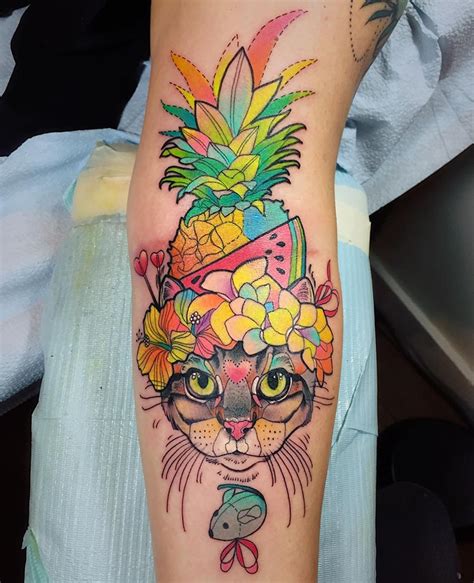 Artist’s Psychedelic Animal Tattoos Pop from the Skin with Vibrant Colors